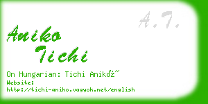 aniko tichi business card